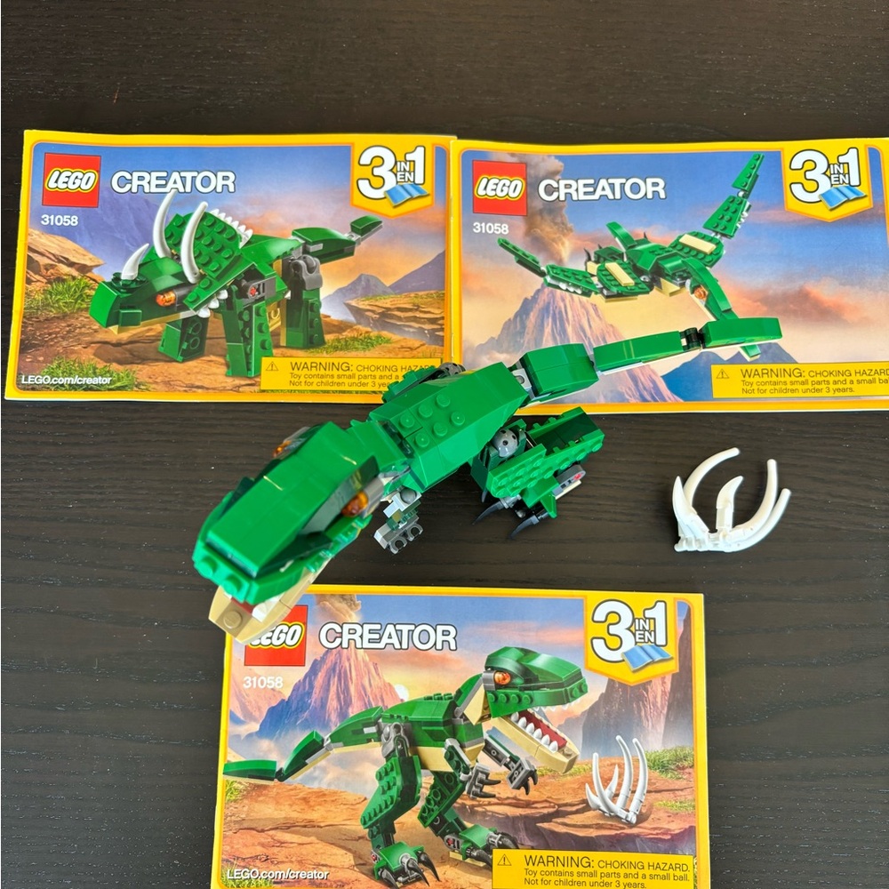 LEGO Creator 3-in-1 Green Dinosaur Set